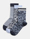 3pk Sparkle Patterned Ankle High Socks